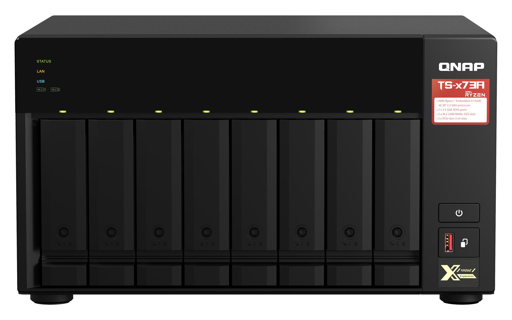 QNAP TS-873A-8G 8 Bay, Thiết Bị Lưu Trữ NAS QNAP TS-873A-8G Chính Hãng